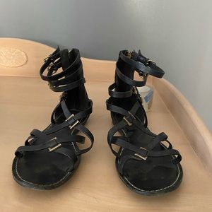 Tory Burch sandals and wallet